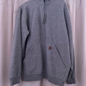 Carhartt Men's Gray Half-Zip Sweater